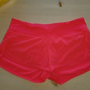 Lululemon Speed Shorts Size 6 pink